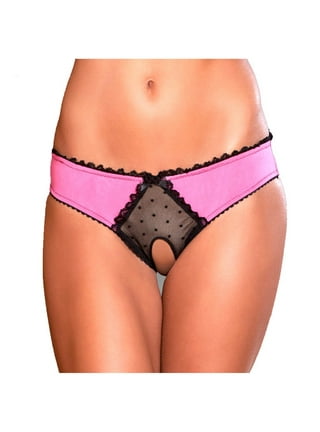 Tuscom Women's Underpants Open Crotch Panties Low Waist Lace Briefs  Underwear