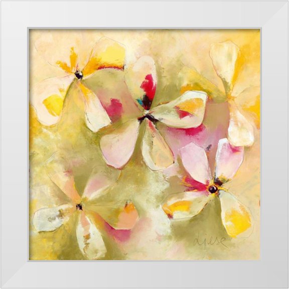 Strunk, Anne L. 12x12 White Modern Wood Framed Museum Art Print Titled - Springtime