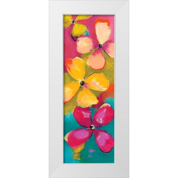 Strunk, Anne L. 7x14 White Modern Wood Framed Museum Art Print Titled - Melody II