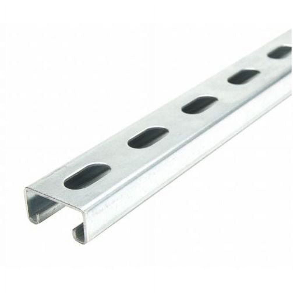 Strut Channel, 1-5/8" W, 5 ft. L, Silver