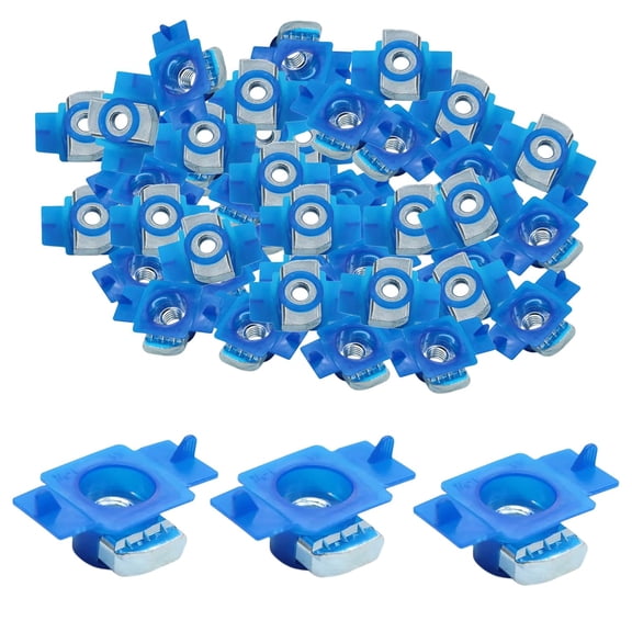 Strut Channel Nuts with Twist Tab, 1/4"-20 Thread Nut with Zinc Electroplate for Use with Unistrut Channels,100 Packs