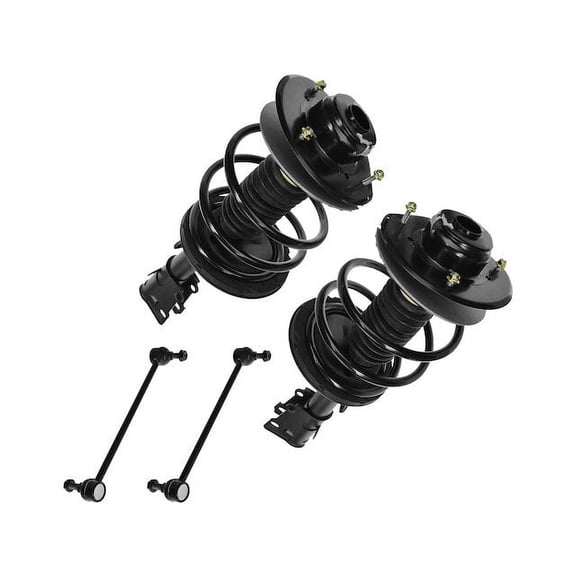Strut Coil Spring Sway Bar Link Kit 4 Piece - Compatible with 2001 - 2007 Dodge Grand Caravan 2002 2003 2004 2005 2006