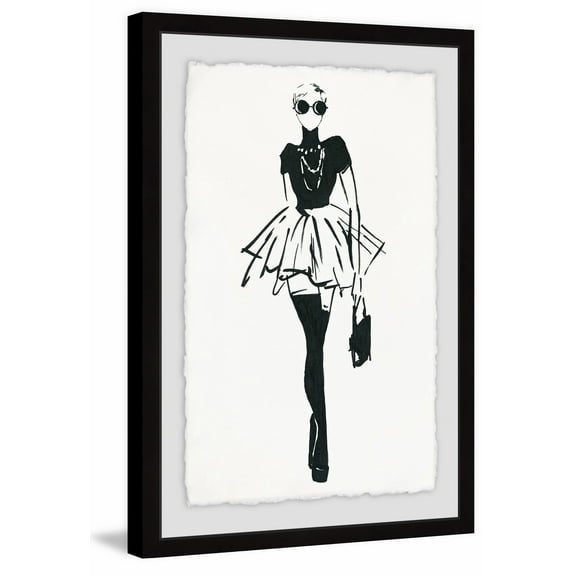Strut Framed Painting Print