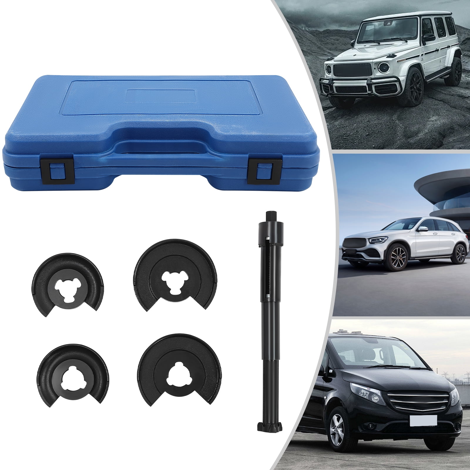 Strut Spring Compressor Tool Kit, Carbon Steel, Full Set for Coil ...