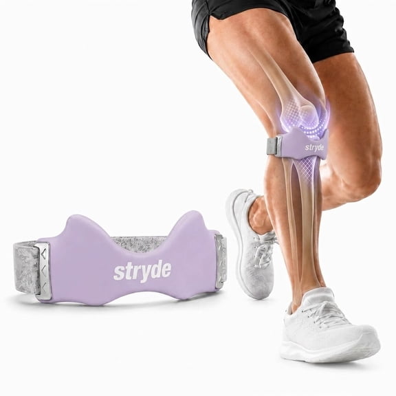 Stryde Knee Strap, Adjustable Patella Support Strap for Running, Walking, Hiking, Cycling, Basketball, Tennis and Daily Exercise