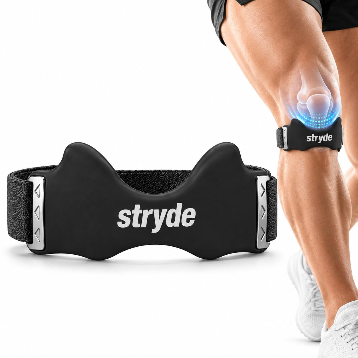 Stryde Precision Knee Strap, Adjustable Knee Strap with Silicone Lock ...