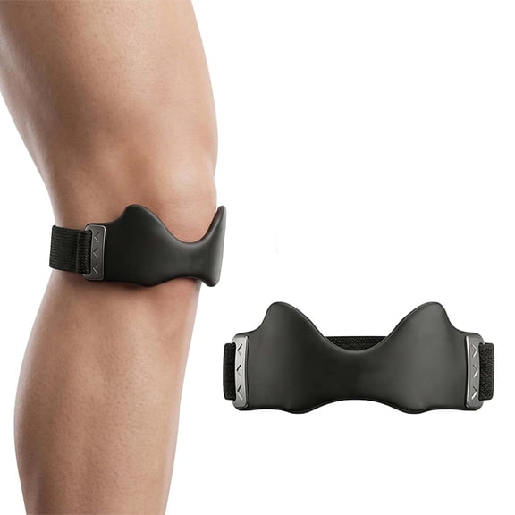 Precision Knee Strap, Adjustable Patellar Tendon Knee Strap with Silicone Pressure Pad, Breathable Non-Slip Knee Support Brace for Running, Basketball, Hiking, Fitness & Sports