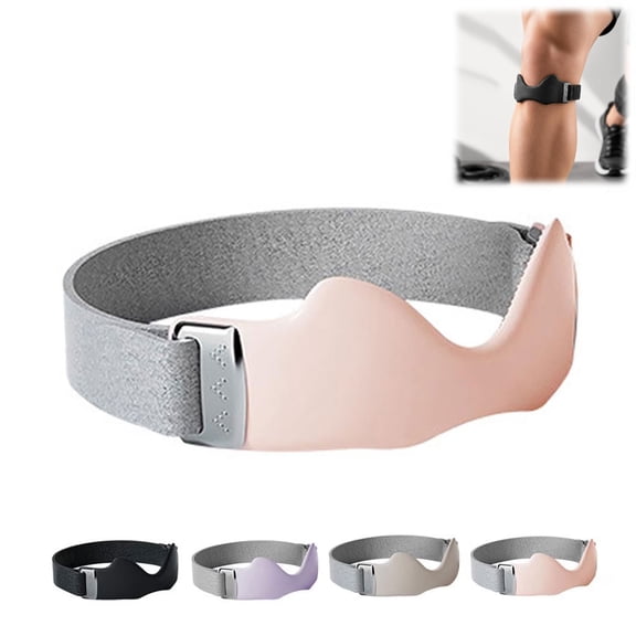 Stryde Precision Knee Strap - Premium Knee Strap with Silicone Lock-Point Pad, Adjustable & Breathable Sports Brace for Running, Cycling and Fitness, One Size Fits All(Pink)