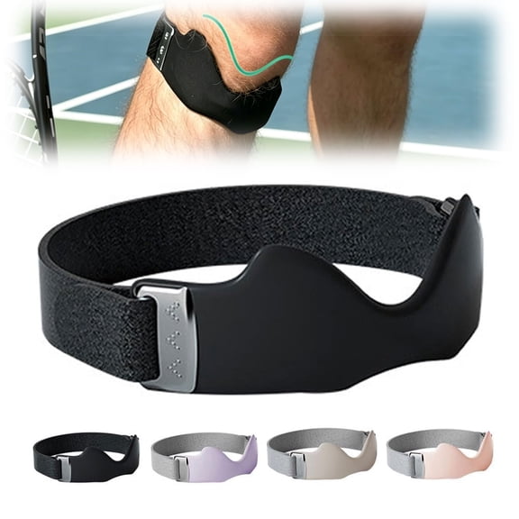 Stryde Precision Strap, Adjustable Patellar Support with Silicone Lock-Point Pad, Non-Slip Breathable Knee Brace for Running, Sports & Daily Wear(Black, 1PC)