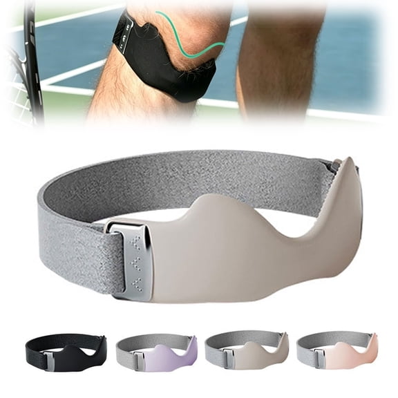 Stryde Precision Strap, Adjustable Patellar Support with Silicone Lock-Point Pad, Non-Slip Breathable Knee Brace for Running, Sports & Daily Wear(White, 1PC)