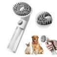 Stryfull Pet Bath Brush Shampoo Dispenser for Cats Dogs, Cat Clean