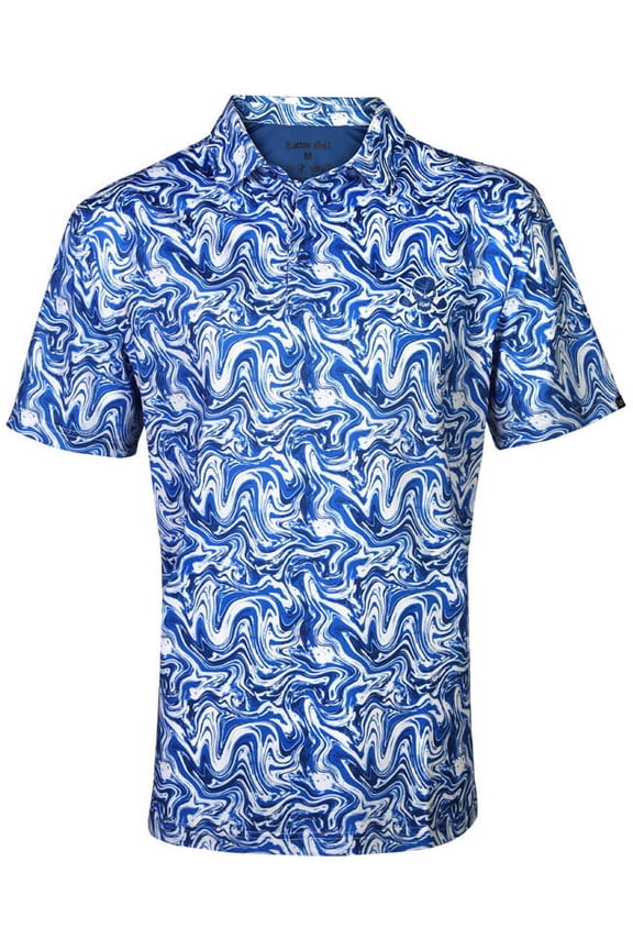 Stryker Cool-Stretch Men's Golf Shirt (Blue)