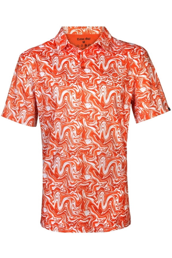 Stryker Cool-Stretch Men's Golf Shirt (Orange)
