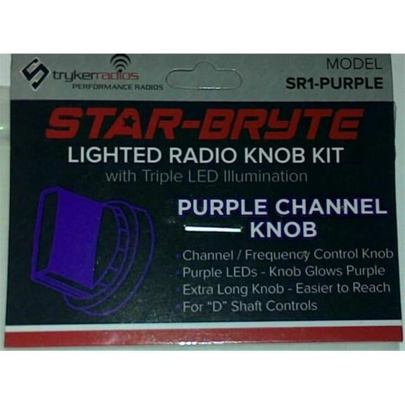 Stryker Purple LED Lighted Channel Knob Kit