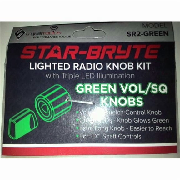 Stryker SR2GREEN Dual LED Lighted Knob Kit, Green