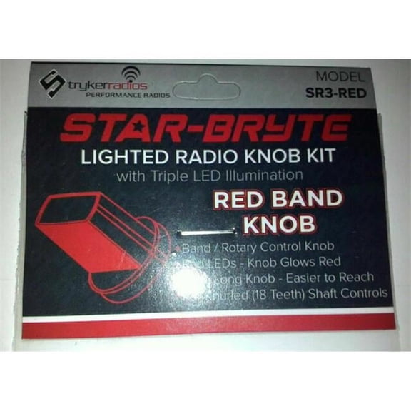 Stryker SR3RED Lighted Band Knob Kit, Red