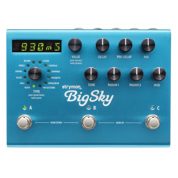 Strymon BigSky Reverberator Effects Pedal