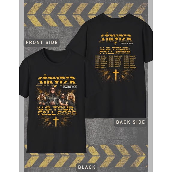 Stryper Concert T-shirt, Tour USA Fall 2026 Tee, Unisex Shirt For Fan