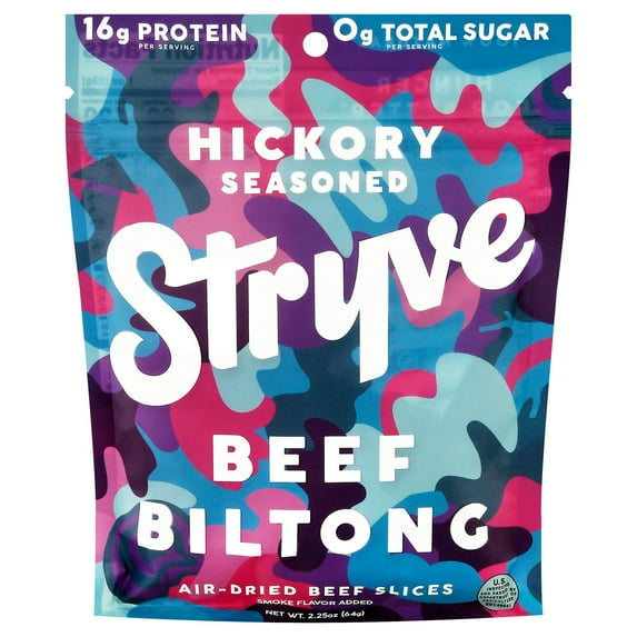 Stryve Protein Snacks Biltong Sliced Smoked (8 Pack) 2.25 oz