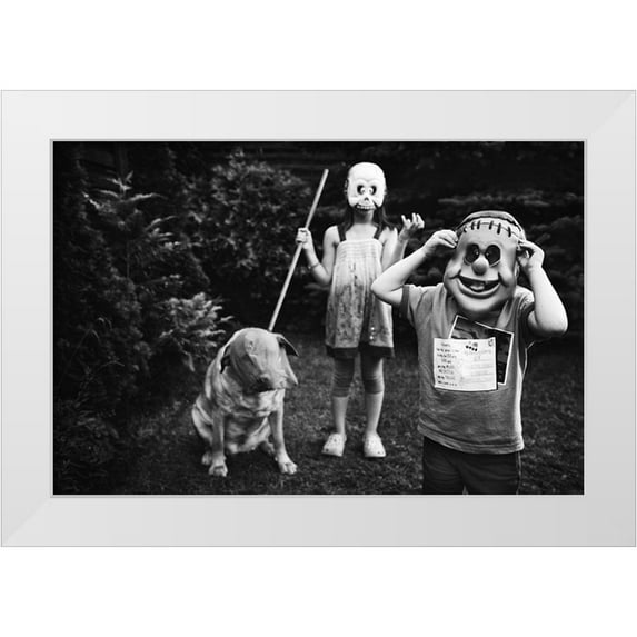 Strzelecka, Monika 14x11 White Modern Wood Framed Museum Art Print Titled - Zombies Hunting