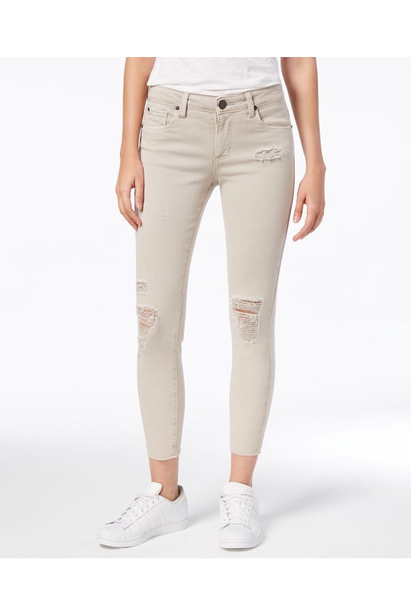 Emma Mid Rise Released Hem Skinny Jeans Dim Grey 30
