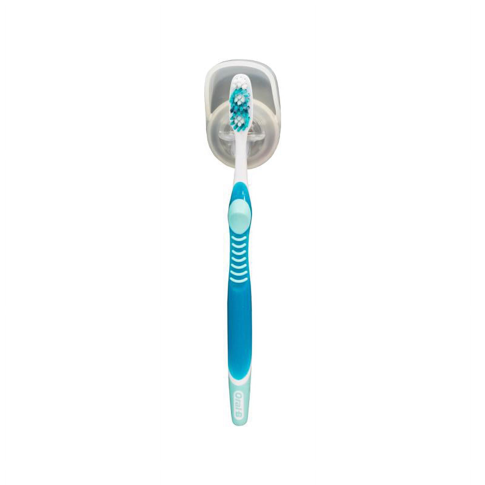 Sttelli White Plastic Minimalist Suction Toothbrush Holder