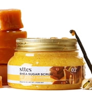 Sttes Shea Sugar Body Scrub 02 Irresistible Sunshine, Pistachio & Salted Caramel Scent, 250g