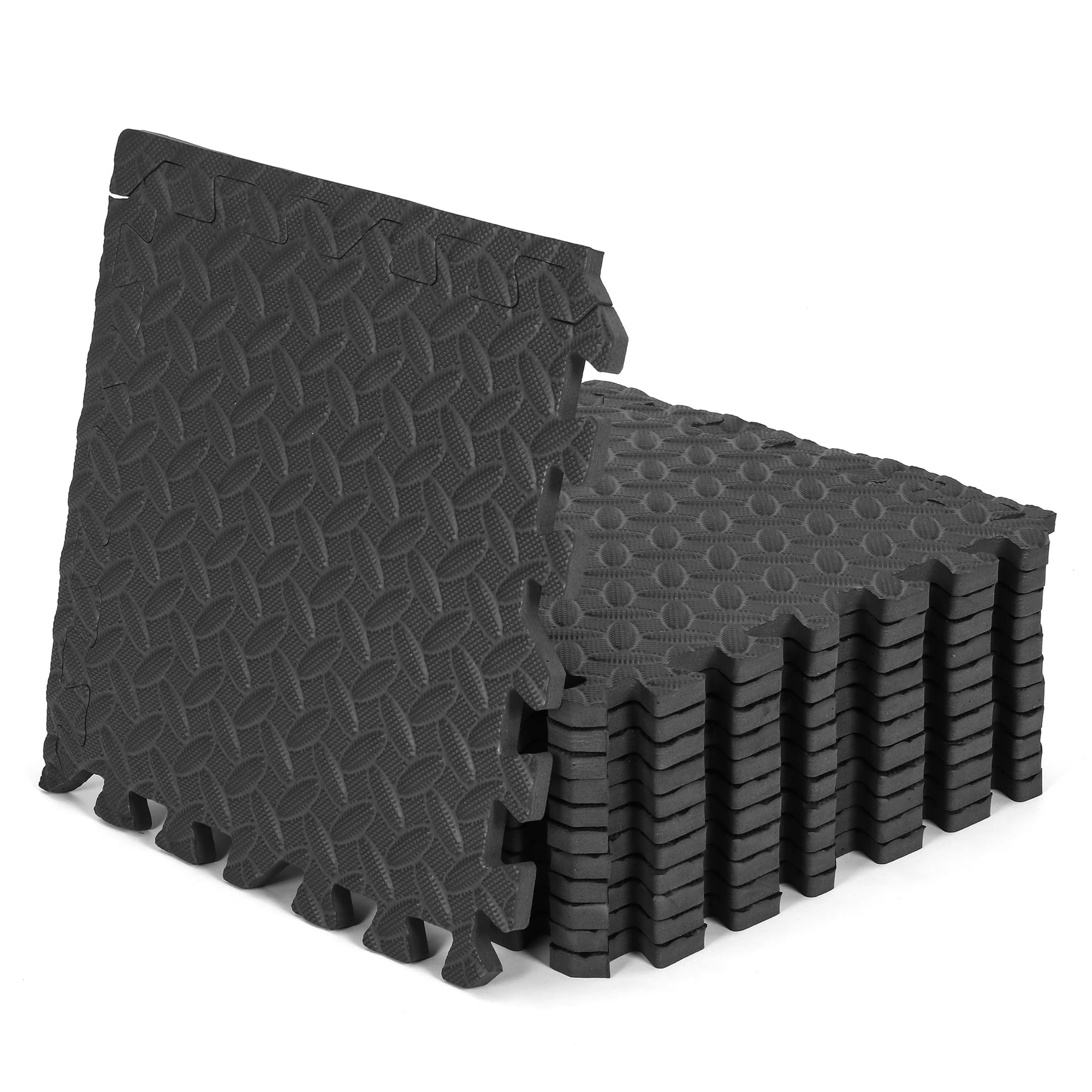 Sttoay Puzzle Exercise Mat Anti-Slip Non-Toxic EVA Foam Interlocking Protective Flooring, 12-Tile