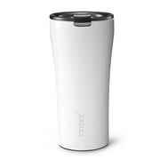 Sttoke Leakproof Ceramic Reusable Coffee Cup 16 oz - Angel White