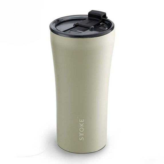 Sttoke The Mossy Meadows Classic with Leakproof Lid Mousse Taupe Tumbler, 16 oz. Capacity