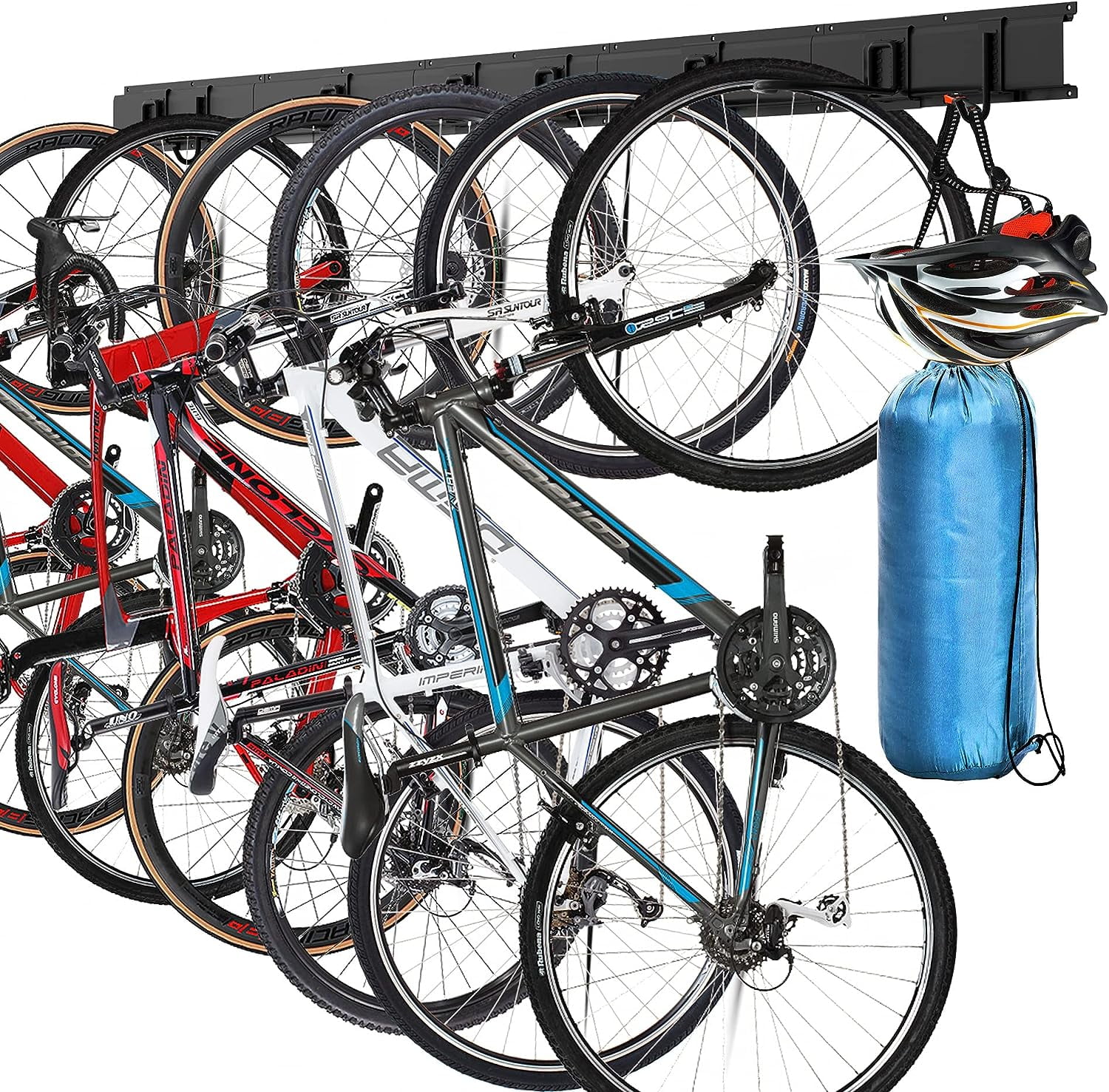 Sttoraboks Bike Storage Rack, Garage Bicycle Wall Mount Hanger with 8