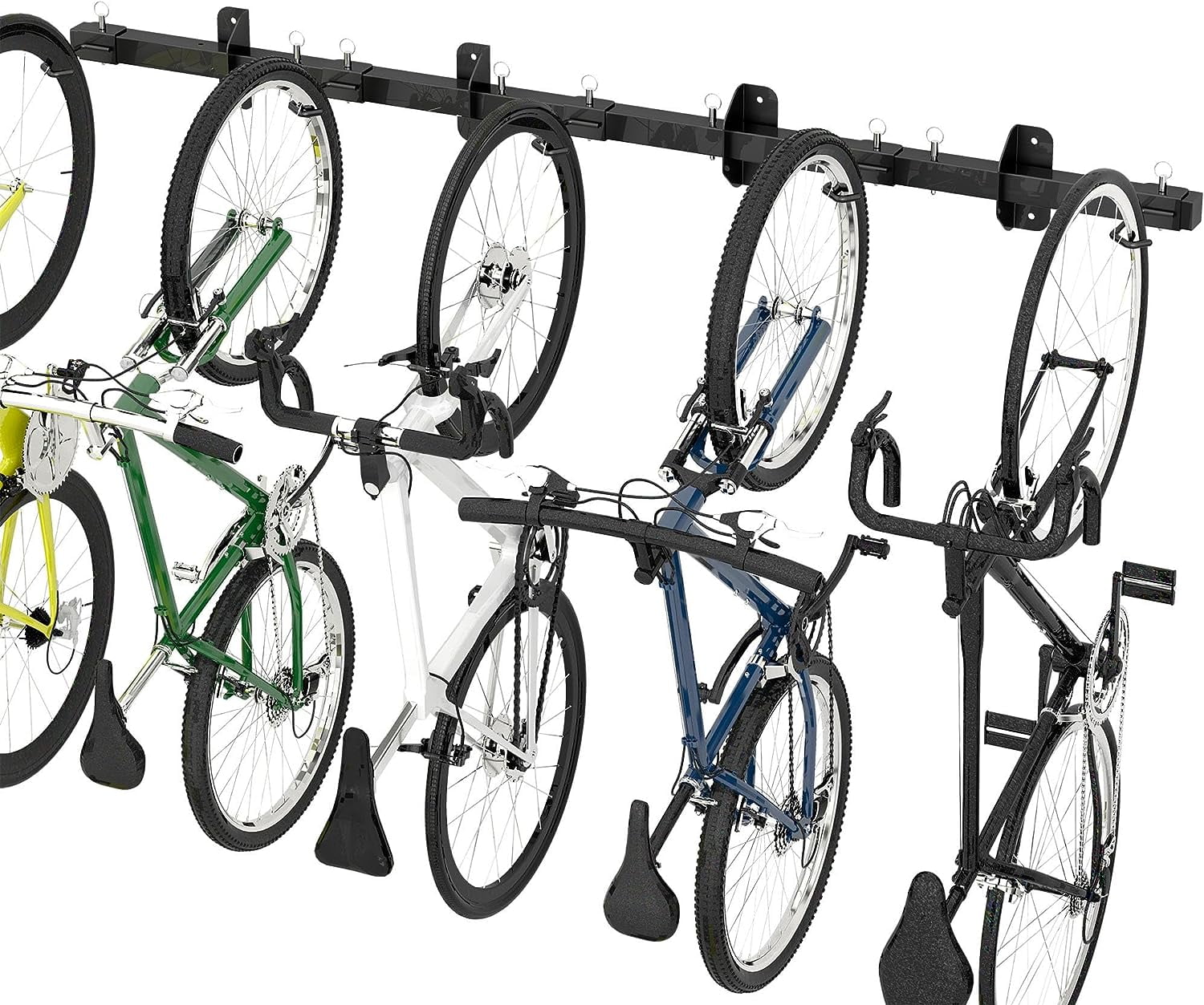 Sttoraboks Bike Storage Rack, Garage Wall Mount Hanger Holds 5 Bikes