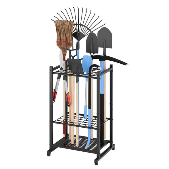 Sttoraboks Garden Tool Organizer, Yard Tool Tower Rack for Garage Organization and Storage