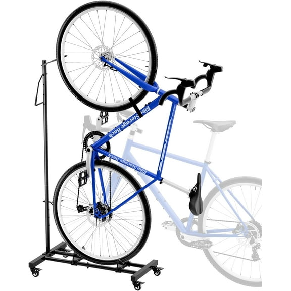 Sttoraboks Vertical & Horizontal Adjustable Height Bike Storage Rack Black White Blue
