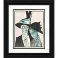 thumbnail image 1 of Stuart Davis 12x14 Black Ornate Wood Framed Double Matted Museum Art Print Titled: Gee, Mag, Think of Us Bein’ on a Magazine Cover! (1913), 1 of 5