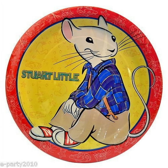 Various Stuart Little Characters Party Disposable Paper Plates, 8 Count, 1 Pack