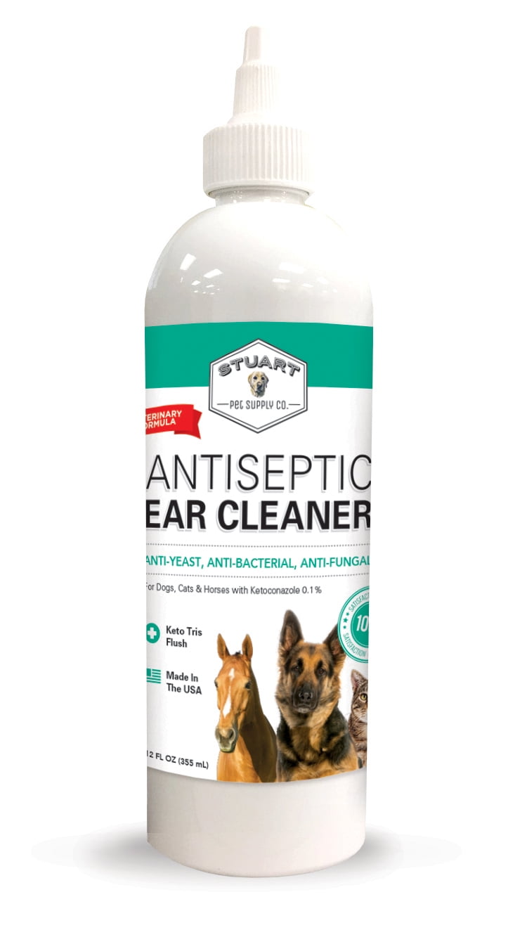 Stuart Pet Supply Antiseptic Dog Ear Infection Treatment Veterinary Formulated for Infections