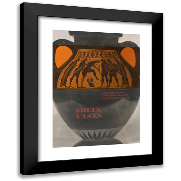 Stuart Silver 11x14 Black Modern Framed Museum Art Print Titled - Greek Vases (Between 1960 and 1970)