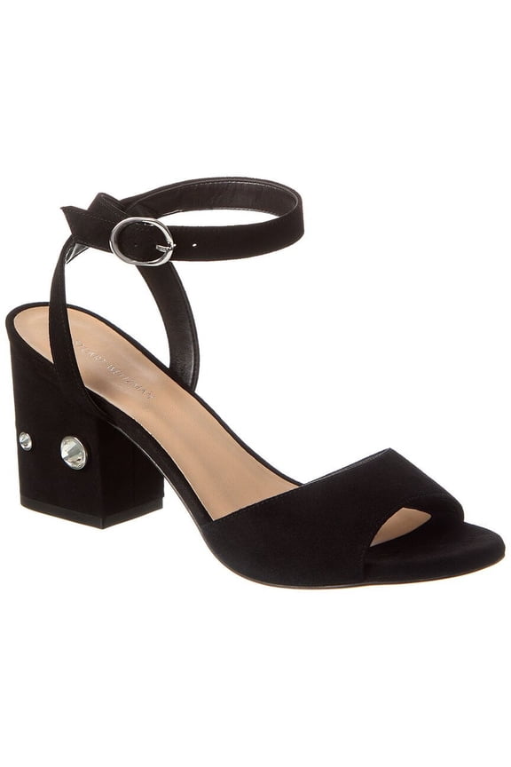 Allshine Block 75 Suede Sandal, 7, Black
