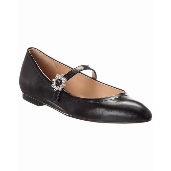 Stuart Weitzman Aura Leather Mary Jane, 8.5, Black