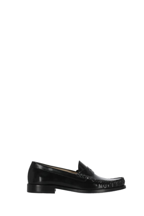 Black Lottie Loafer Leather Loafers Black (Women's)