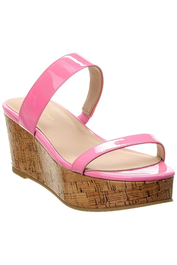 Boardwalk 65 Patent Wedge Sandal, 6.5, Pink