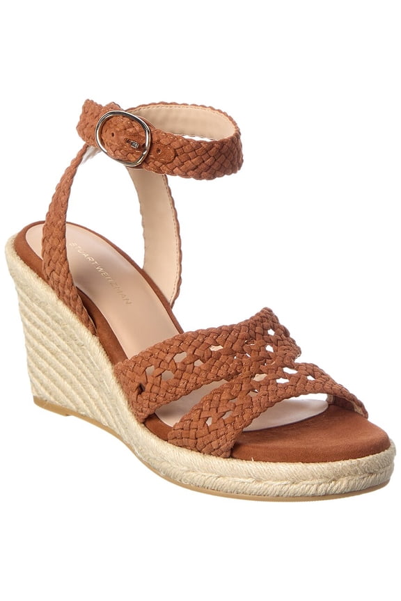 Briar Suede Espadrille Wedge, 9, Brown