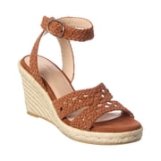 Stuart Weitzman Briar Suede Espadrille Wedge, 9, Brown