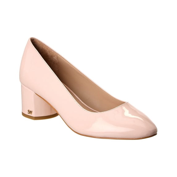 Stuart Weitzman Bridget 50 Block Patent Pump, 6.5, Pink