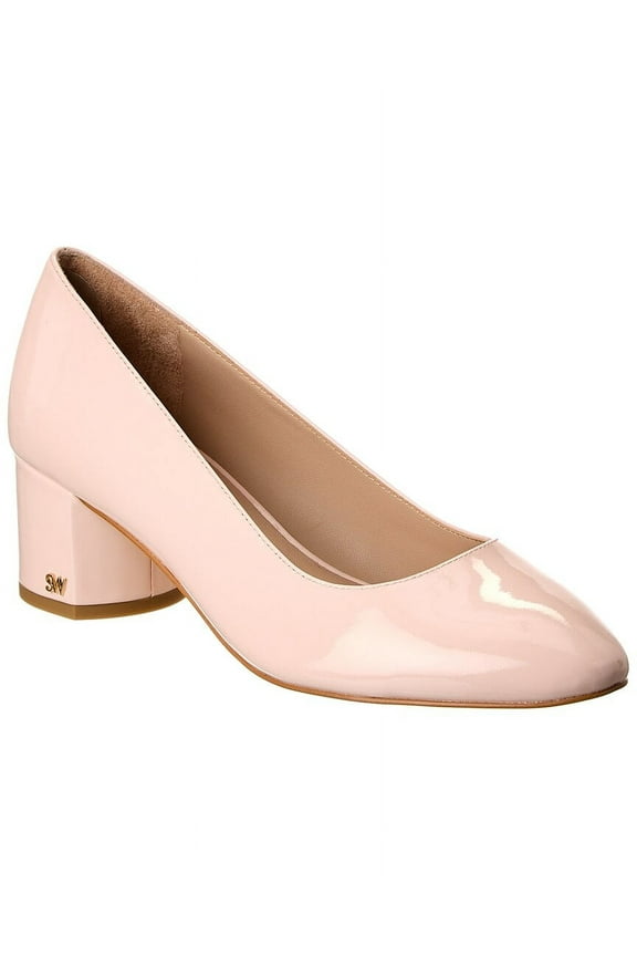 Bridget 50 Block Patent Pump, 8, Pink
