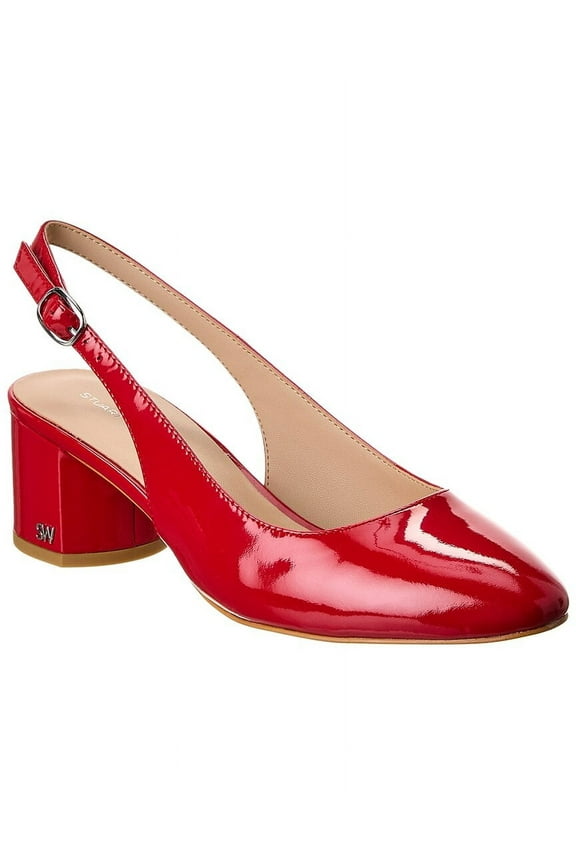 Bridgt 50 Patent Slingback Pump, 7.5, Red