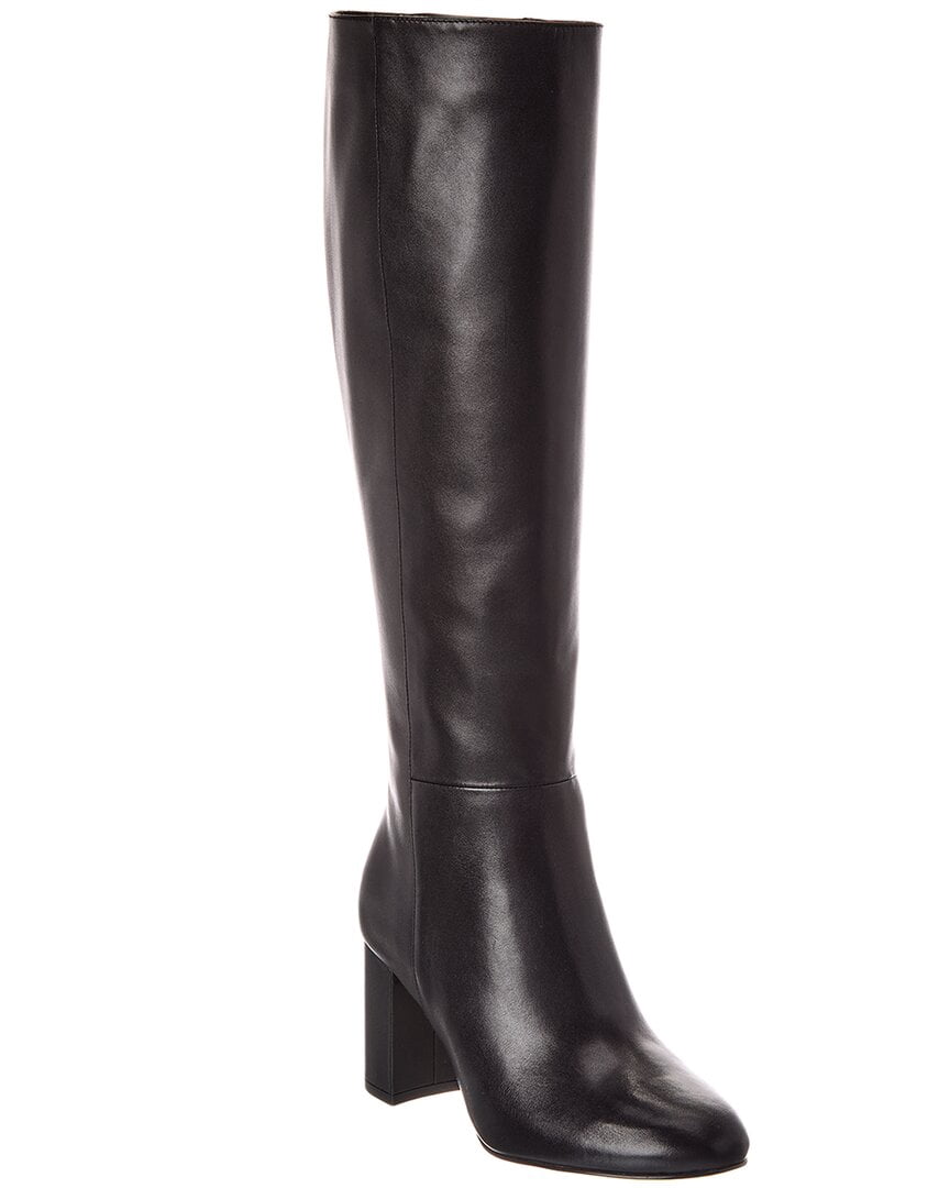 Stuart Weitzman Celina Zip Leather Knee-High Boot, 6.5, Black - Walmart.com