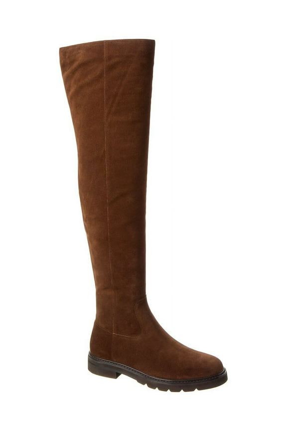 Chicago Lug Suede Over-The-Knee Boot, 6.5, Brown