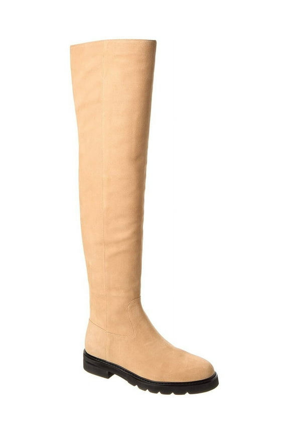 Chicago Lug Suede Over-The-Knee Boot, 6, Brown